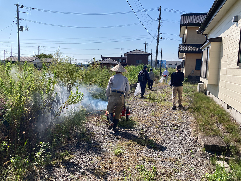 防虫消毒散布ボランティア